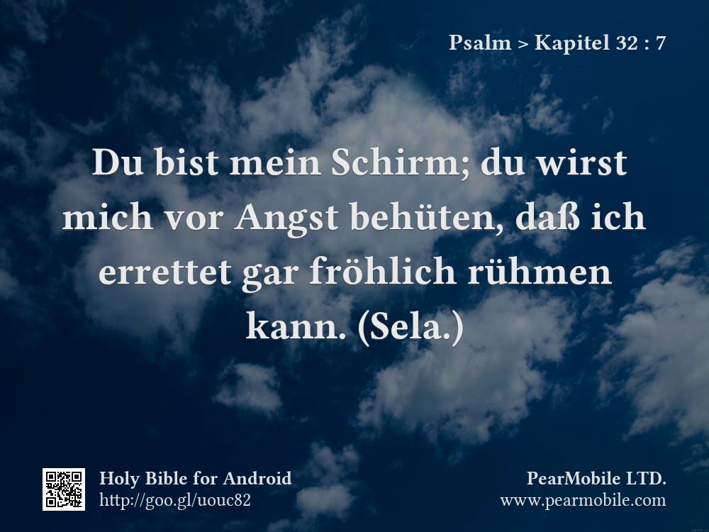 Psalm, Kapitel 32:7